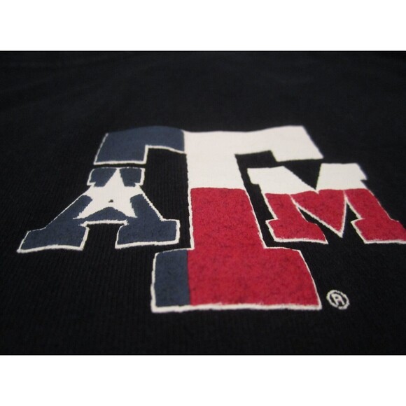 Texas A&M Shirt Adult Small Blue Aggies Spirit Jersey Crew Neck Long Sleeve - Picture 3 of 10